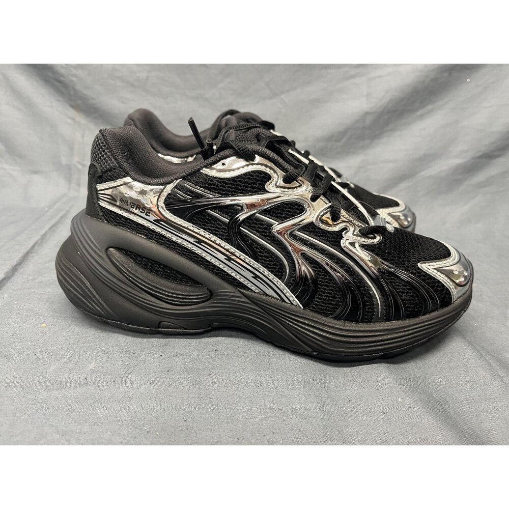 Puma Boys Inverse Dimension Jr Sneakers Black And Silver Size 7 NEW NO BOX! - Picture 9 of 11